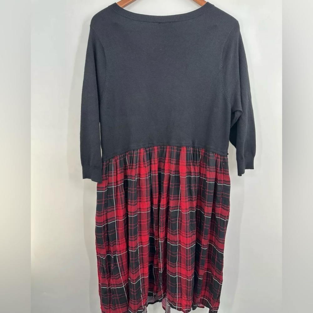 Torrid dress black and a plaid skirt